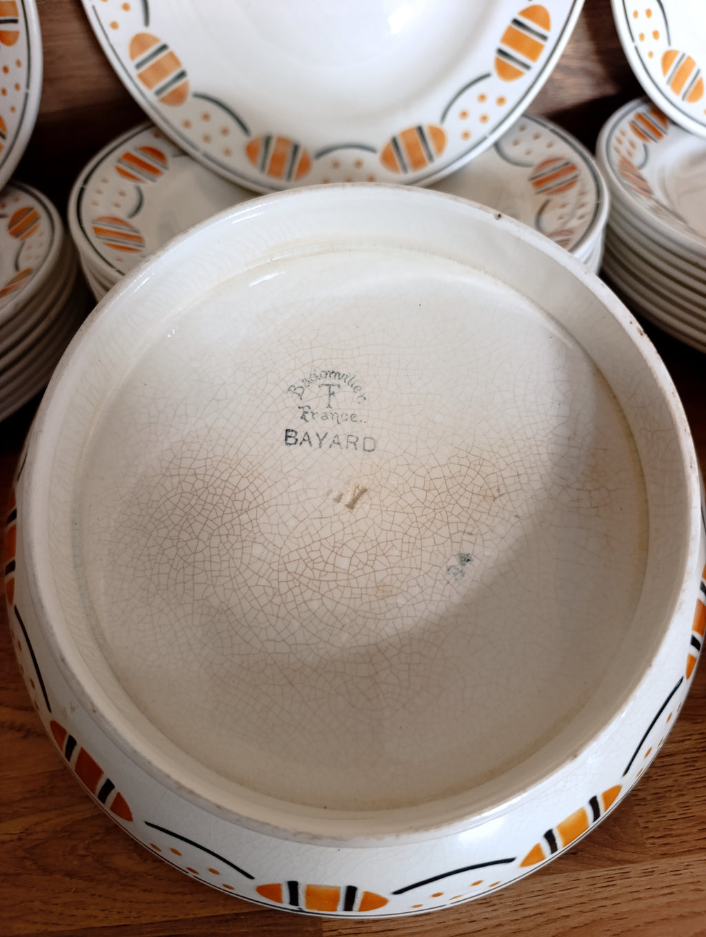 Service de table Bayard France – 29 assiettes vintage