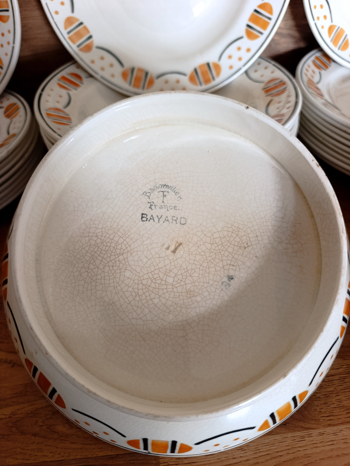 Service de table Bayard France – 29 assiettes vintage