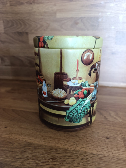 Boîte ronde vintage MASSILLY FRANCE, décor de cuisine