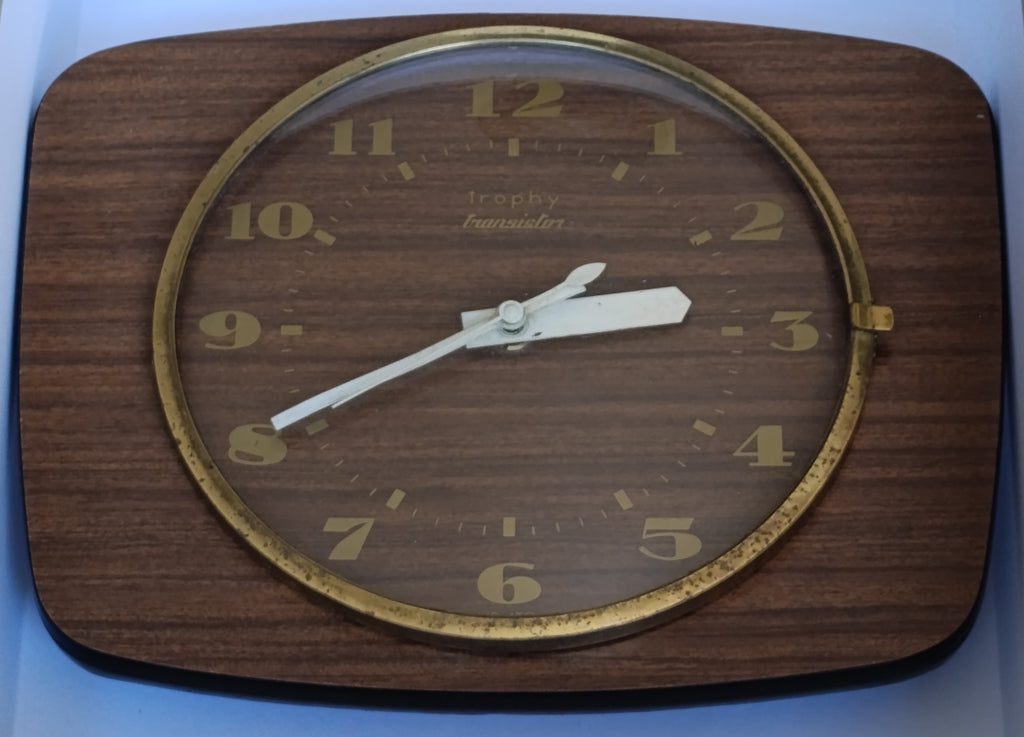 Horloge murale Trophy Transistor – Vintage années 60