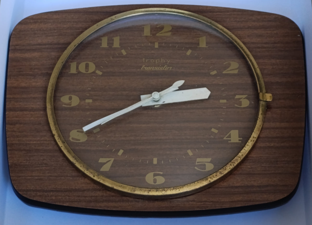 Horloge murale Trophy Transistor – Vintage années 60