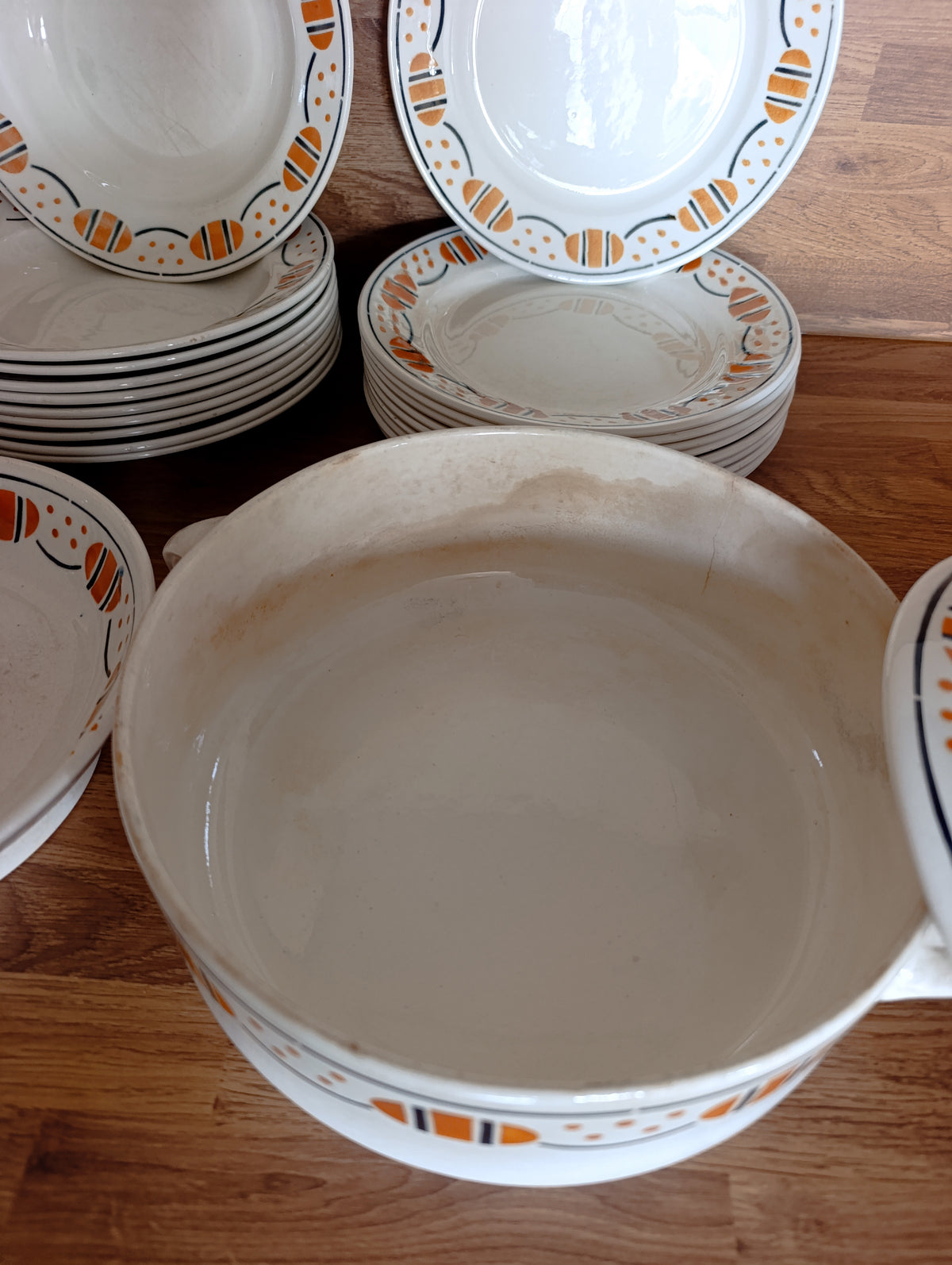 Service de table Bayard France – 29 assiettes vintage