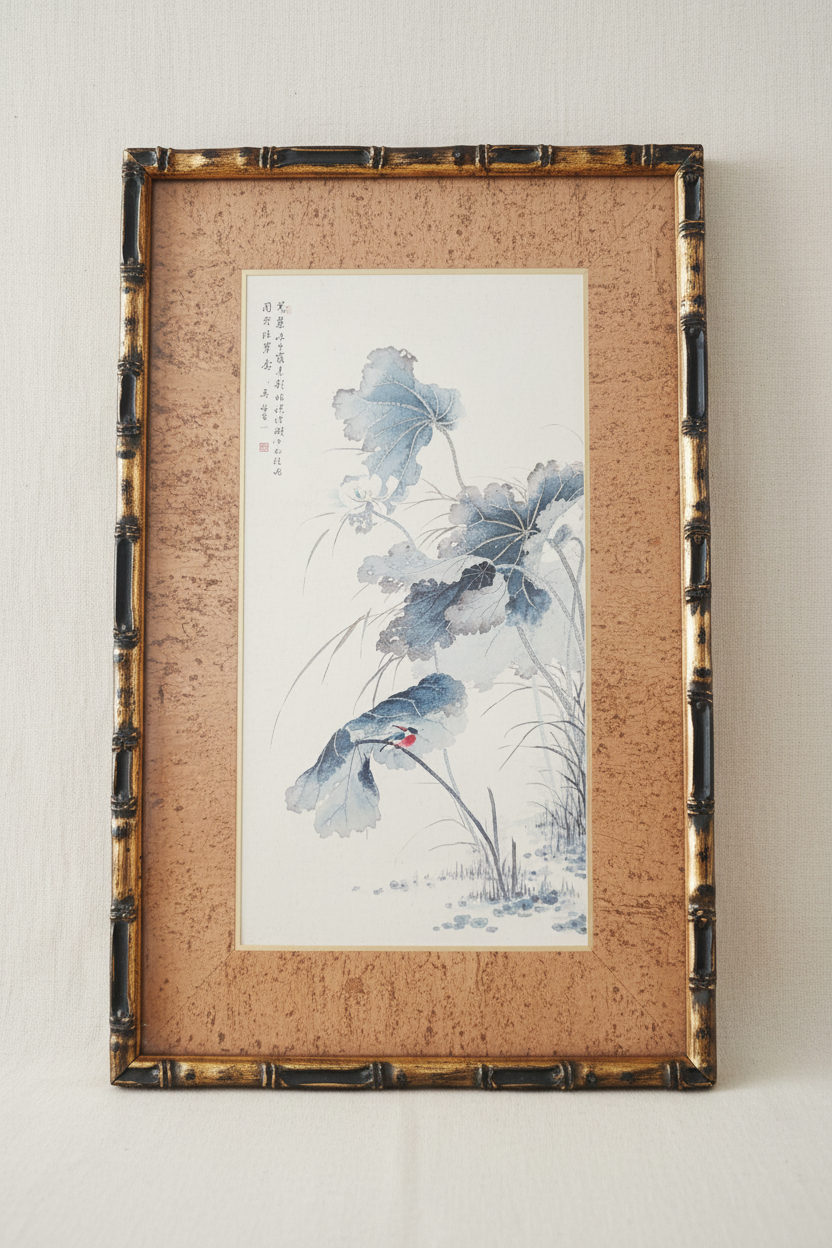 Peinture chinoise – fond neutre épuré